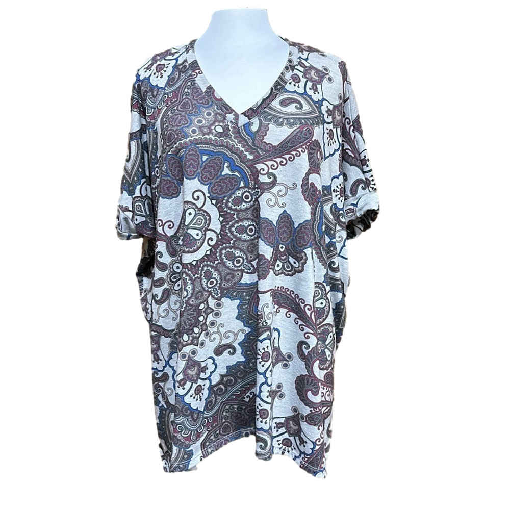 Chico’s Paisley Relaxed Fit Tunic Size M/L - EUC